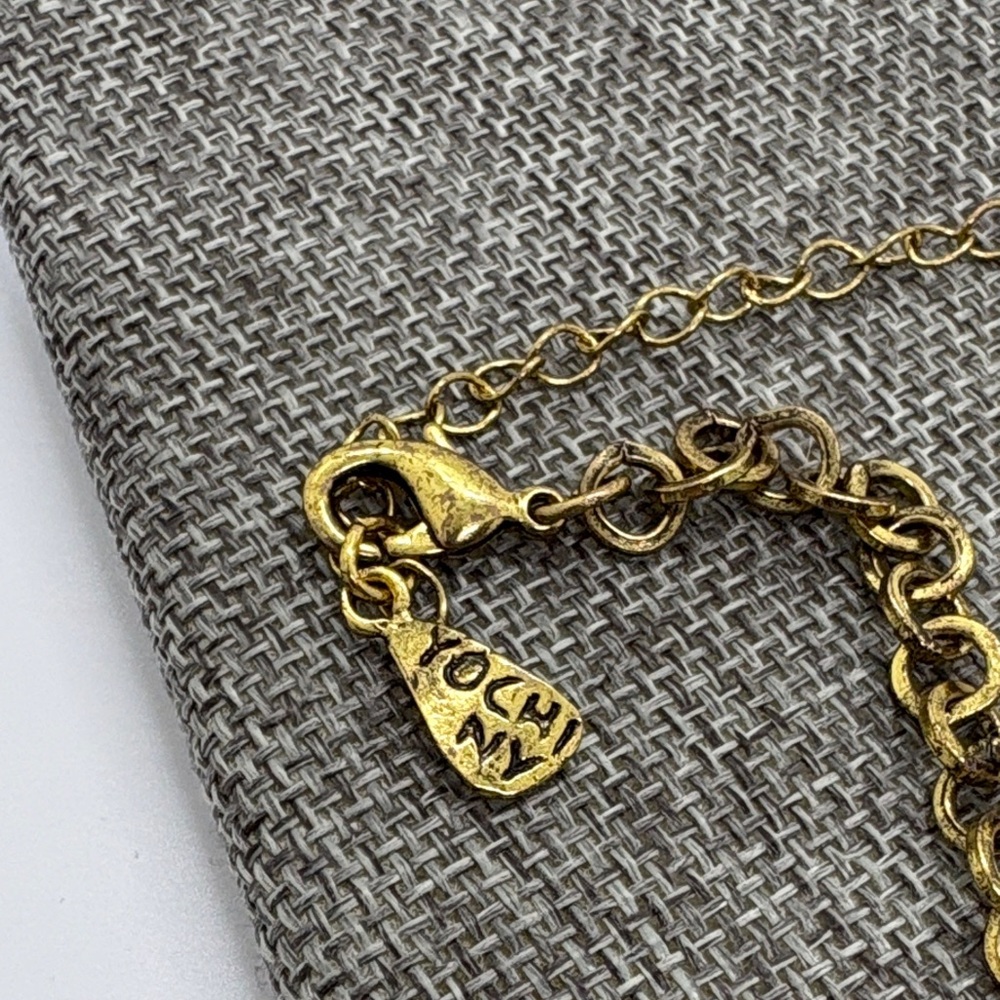 Yochi NY Accented Leaves Necklace - Picture 5 of 5